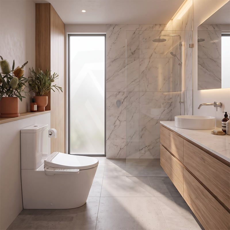 DAELIMBATH Ultra Slim Electronic Smart Bidet Toilet Seat with Side Arm Control Round / Elongated / D Shape Seats Available - Gloss White