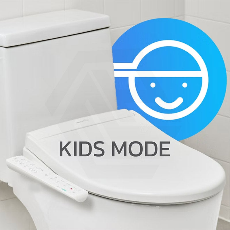 DAELIMBATH Ultra Slim Electronic Smart Bidet Toilet Seat with Side Arm Control Round / Elongated / D Shape Seats Available - Gloss White