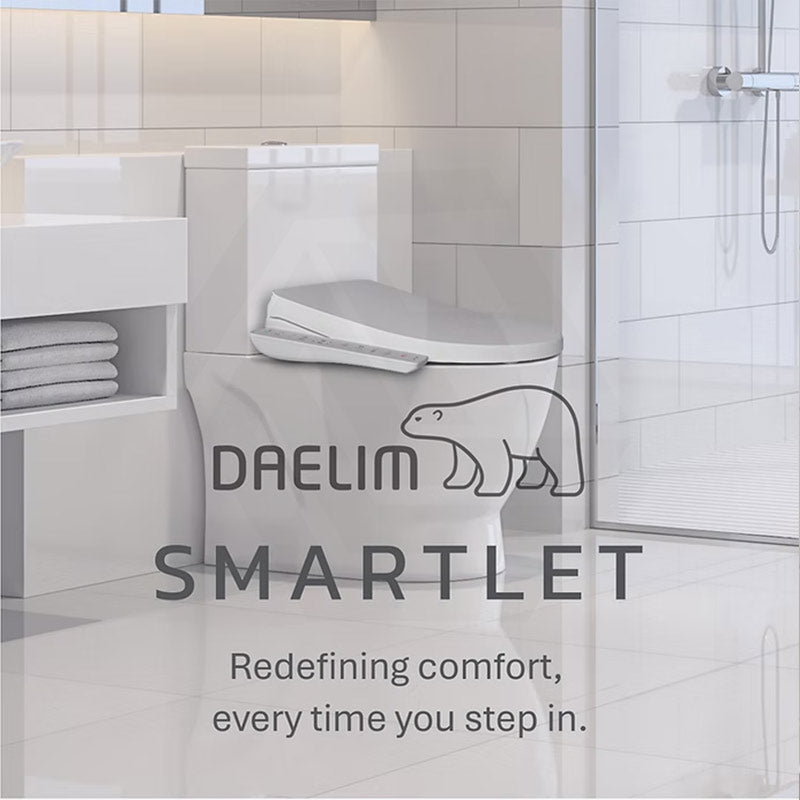 DAELIMBATH Ultra Slim Electronic Smart Bidet Toilet Seat with Side Arm Control Round / Elongated / D Shape Seats Available - Gloss White