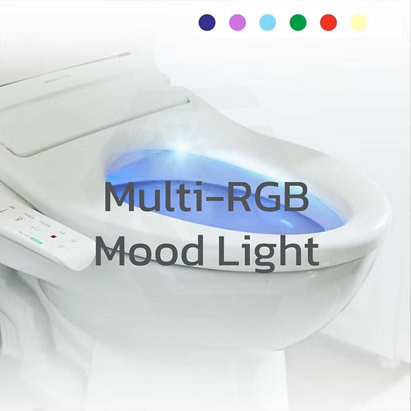 DAELIMBATH Ultra Slim Electronic Smart Bidet Toilet Seat with Side Arm Control Round / Elongated / D Shape Seats Available - Gloss White