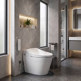DAELIMBATH Ultra Slim Electronic Smart Bidet Toilet Seat with Remote Control Round / Elongated / D Shape Seats Available - Gloss White