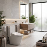 DAELIMBATH Ultra Slim Electronic Smart Bidet Toilet Seat with Remote Control Round / Elongated / D Shape Seats Available - Gloss White