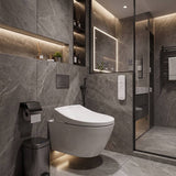 DAELIMBATH Ultra Slim Electronic Smart Bidet Toilet Seat with Remote Control Round / Elongated / D Shape Seats Available - Gloss White