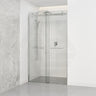 Frameless Double Sliding Door By-Pass Shower Screen 10mm Glass 1180-1800x2000mm - Chrome/Matt Black Fittings