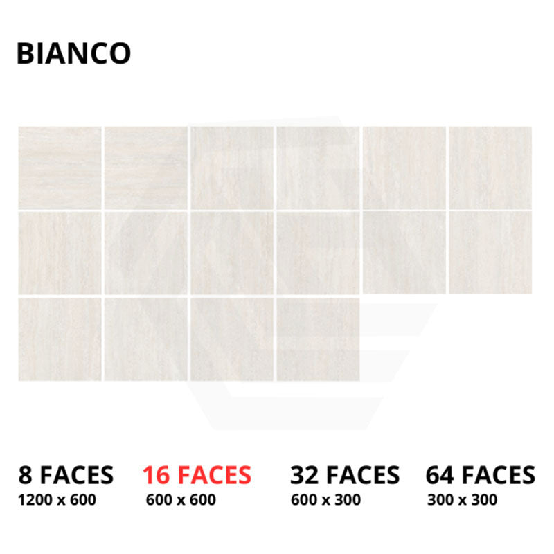 Avoca Bianco Travertine Look Matt White 300/600/1200mm Tile