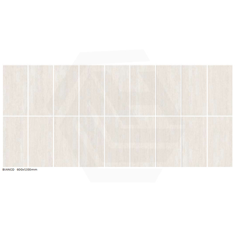 Avoca Bianco Travertine Look Matt White 300/600/1200mm Tile