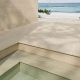 Avoca Sabbia Round Edge Travertine Look External Bullnose 400x600x20mm