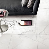Calacatta Deluxe Honed Marble Look Super White 300/600/1200 Tile