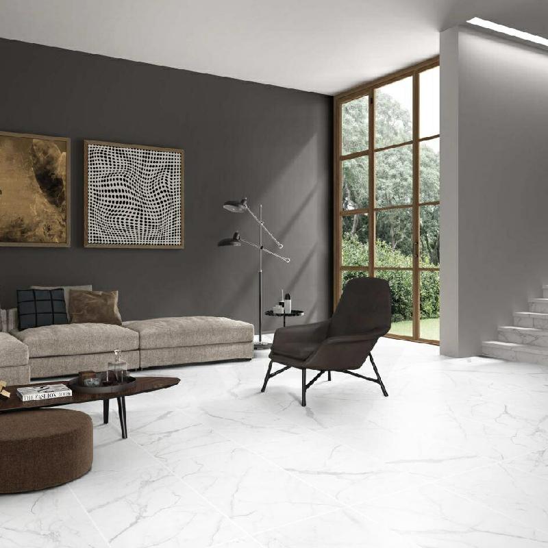 Calacatta Deluxe Honed Marble Look Super White 300/600/1200 Tile