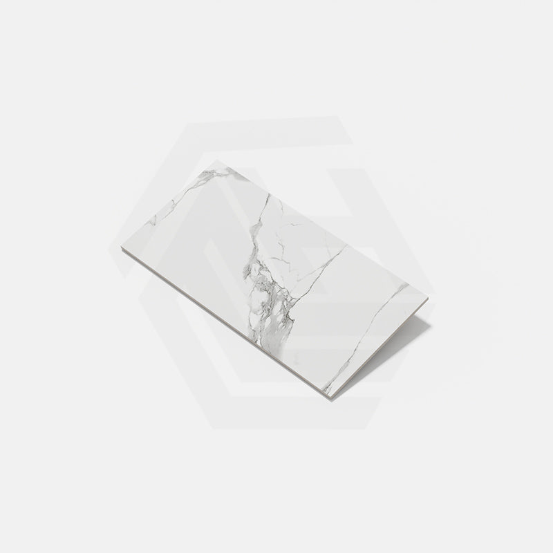 Calacatta Deluxe Polished Marble Look Super White 300/600/1200 Tile