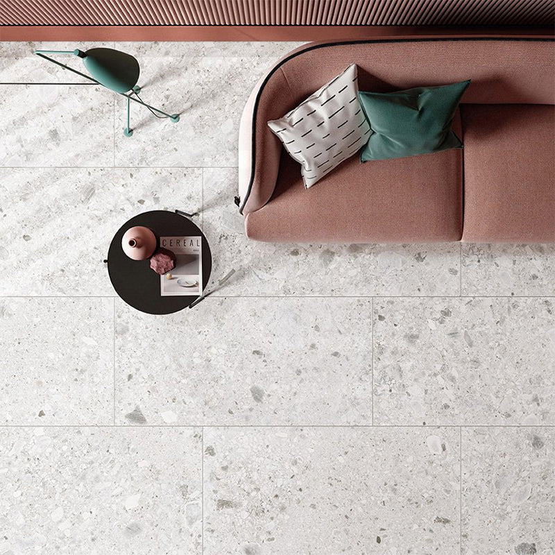 Ceppo Stone Terrazzo Look Surface Tec Light Grey 300/600/1200mm Tile