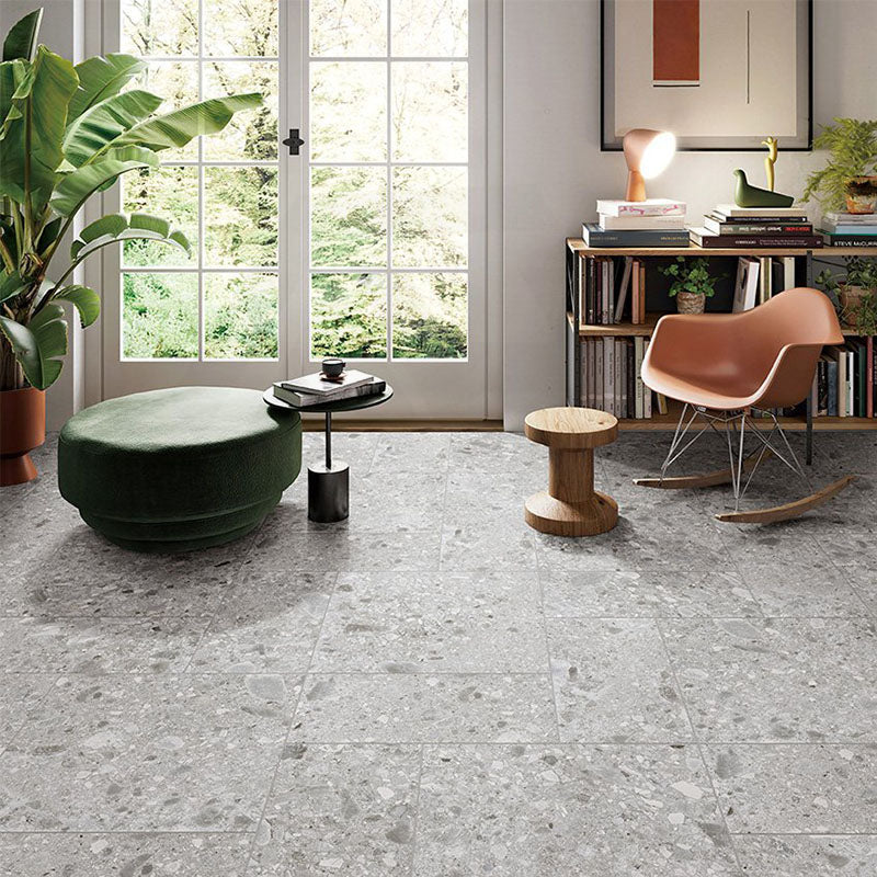 Ceppo Stone Terrazzo Look Surface Tec Medium Grey 300/600/1200mm Tile