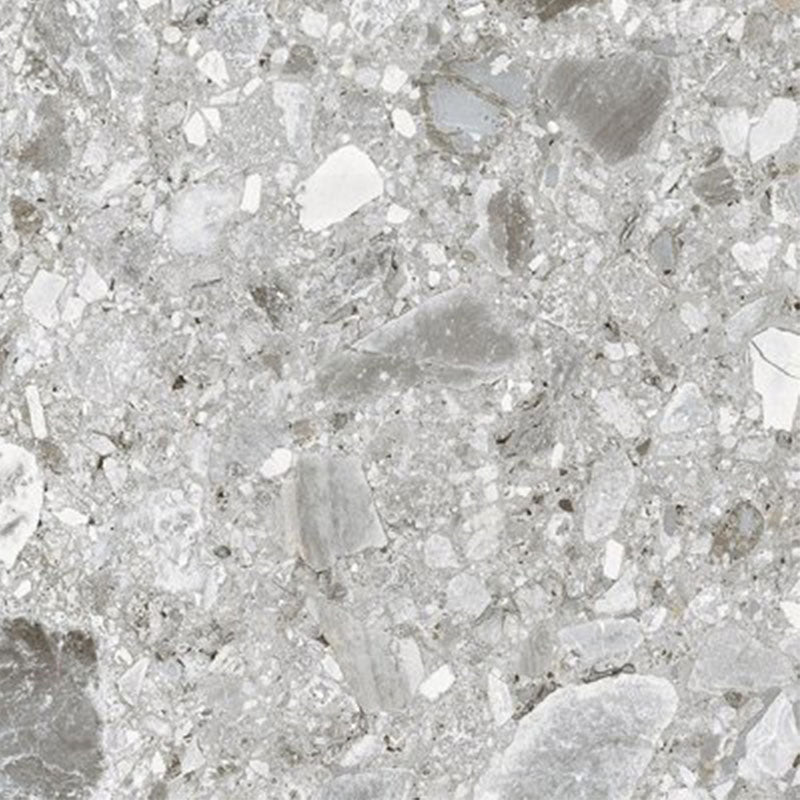 Ceppo Stone Terrazzo Look Surface Tec Medium Grey 300/600/1200mm Tile
