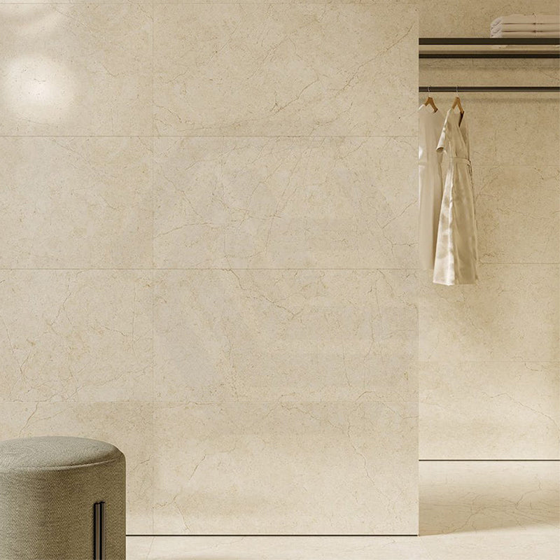 Crema Marfil Ivory Marble Look SilkTec Beige 300/600/1200mm Tile