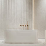 Crema Marfil Bianco 3D Concave Marble Look SilkTec White 600x1200mm Tile