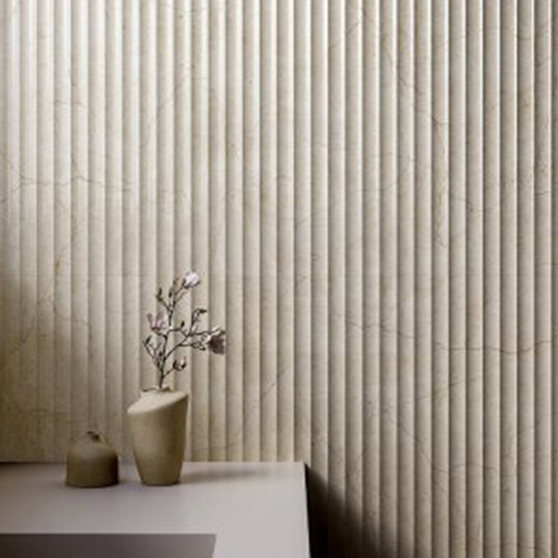 Crema Marfil Ivory 3D Concave Marble Look SilkTec Beige 600x1200mm Tile