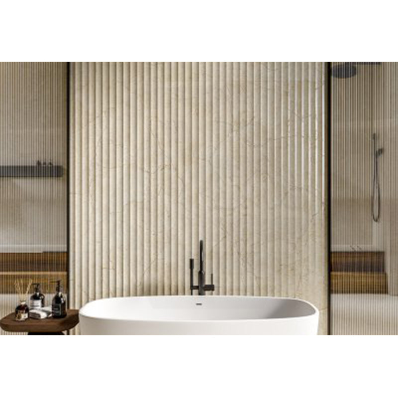 Crema Marfil Ivory 3D Concave Marble Look SilkTec Beige 600x1200mm Tile