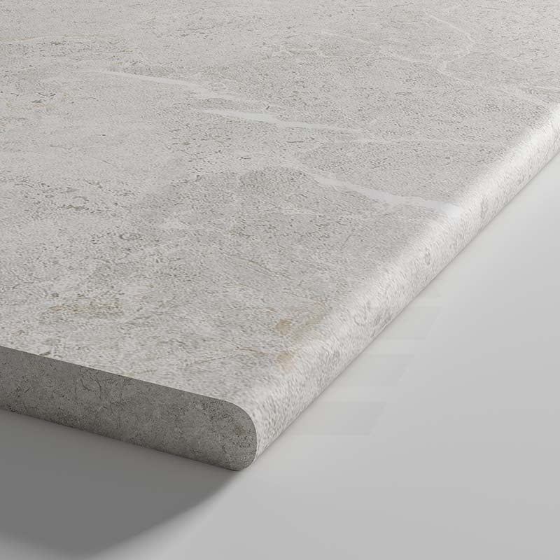 Cosmic Pearl Round Edge Stone Look External Bullnose 400x600x20mm