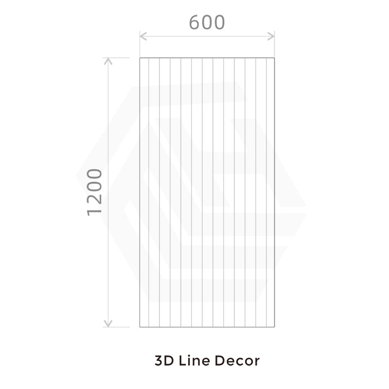 Cosmic Chalk 3D Line Décor Stone Look Matt Light Grey 600x1200mm Tile