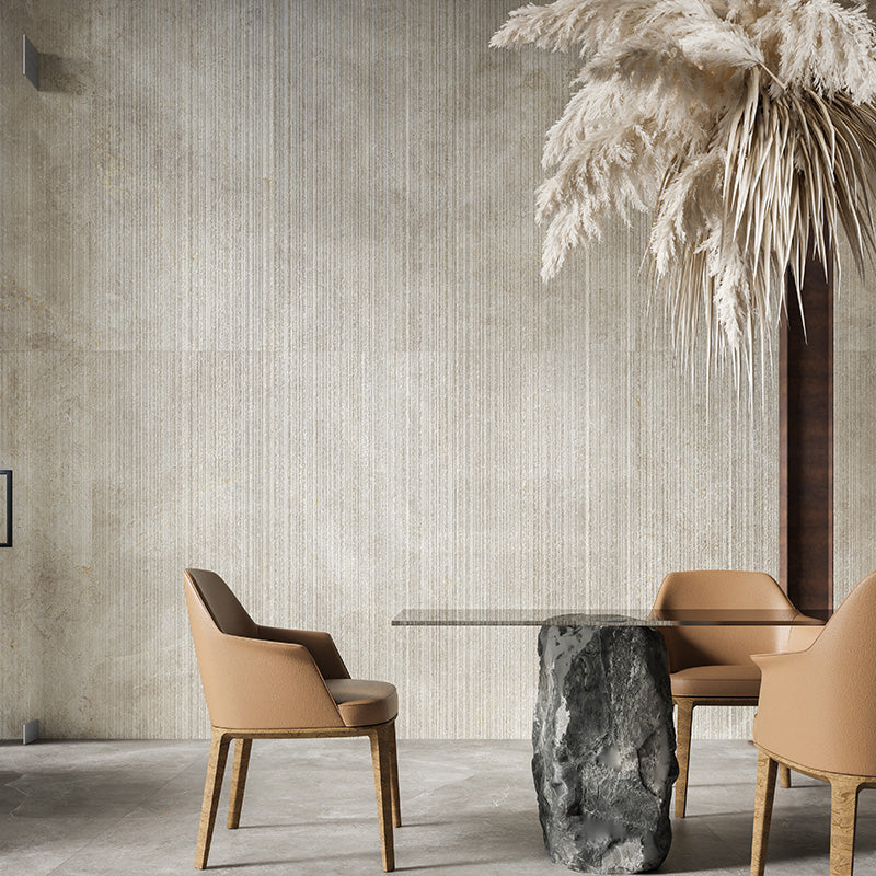 Cosmic Ivory 3D Line Décor Stone Look Matt Beige 600x1200mm Tile