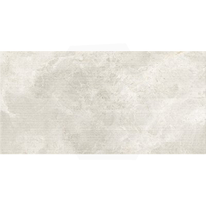 Cosmic Pearl 3D Line Décor Stone Look Matt Light Grey 600x1200mm Tile