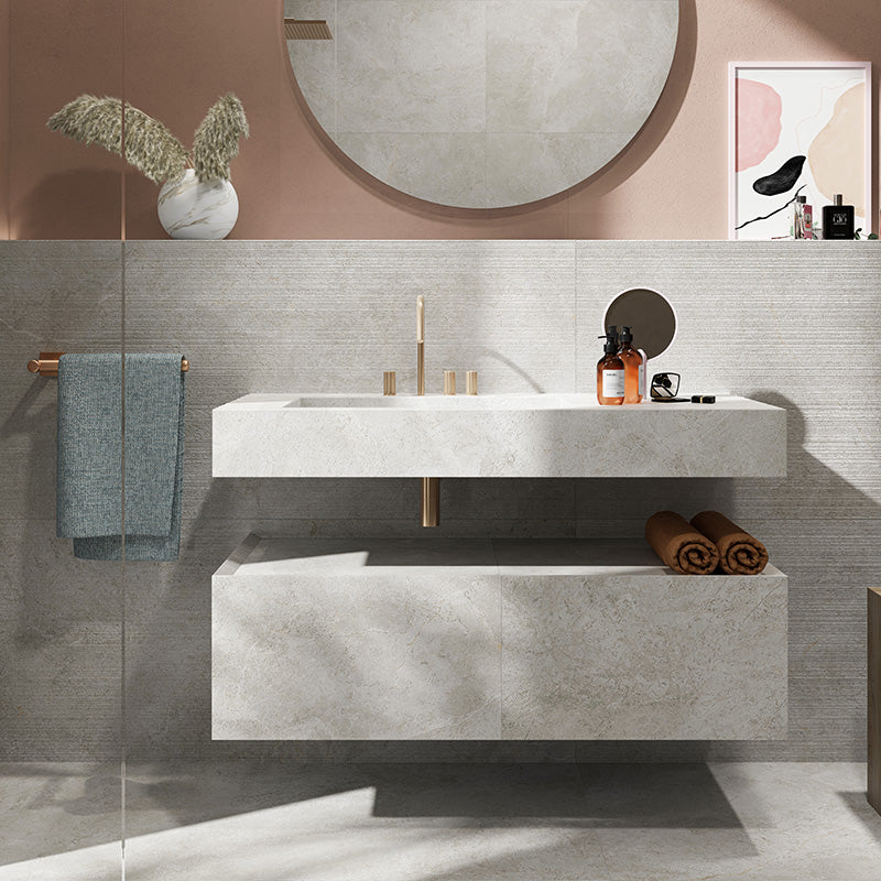 Cosmic Pearl 3D Line Décor Stone Look Matt 600x1200mm Tile