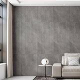 Cosmic Smoke 3D Line Décor Stone Look Matt Dark Grey 600x1200mm Tile