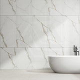 Calacatta Warm SilkTec Marble Look 300/600/1200mm Tile