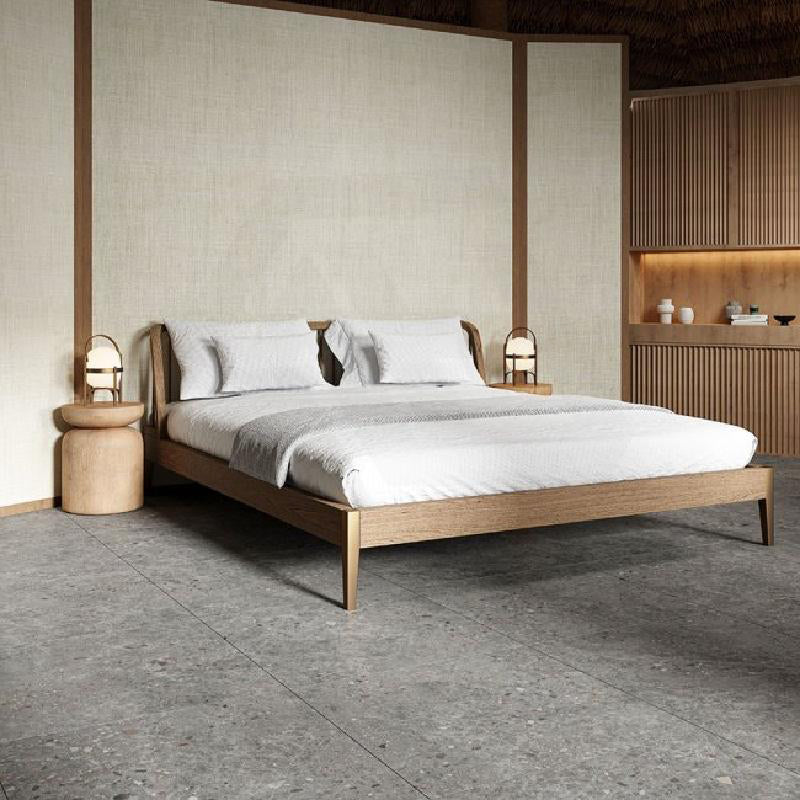 Dawn Coal Terrazzo Look Matt Medium Grey 300/600mm Tile
