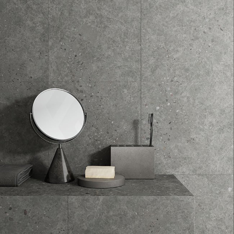 Dawn Coal Terrazzo Look Matt Medium Grey 300/600mm Tile