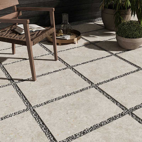 Dawn Ivory Terrazzo Look External Paver 400x600x20mm