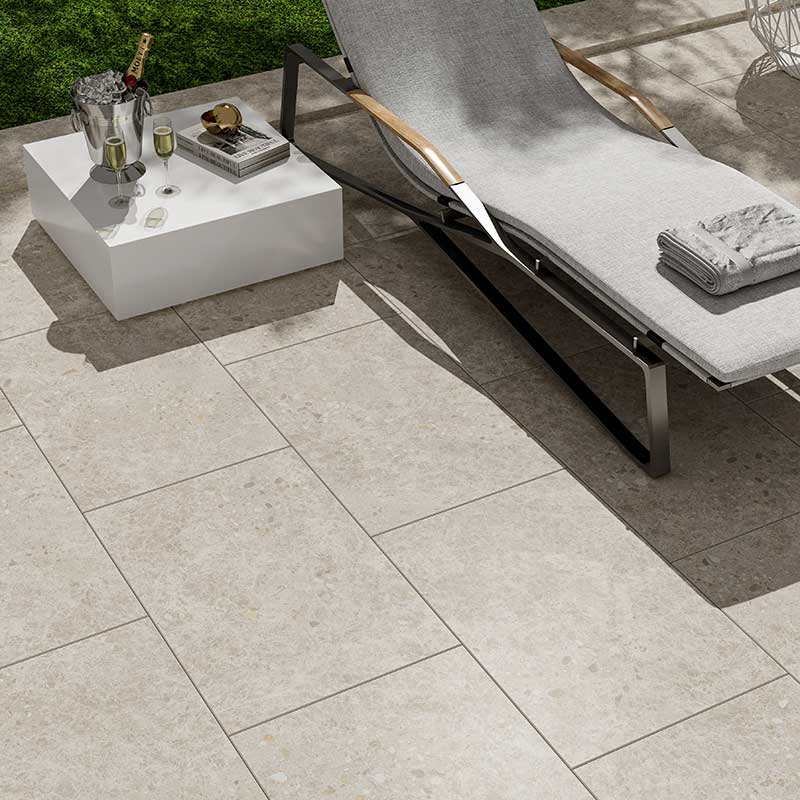 Dawn Ivory Terrazzo Look External Paver 400x600x20mm
