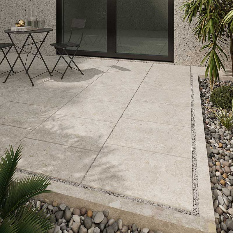 Dawn Ivory Terrazzo Look External Paver 400x600x20mm