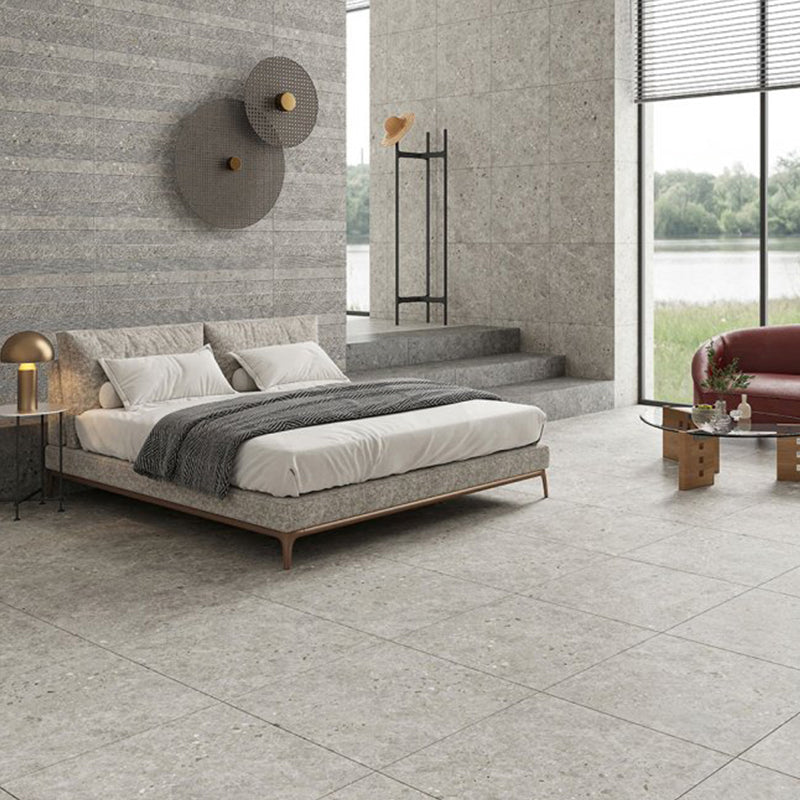 Dawn Silver Terrazzo Look Light Grey Matt 300/600/1200mm Tile