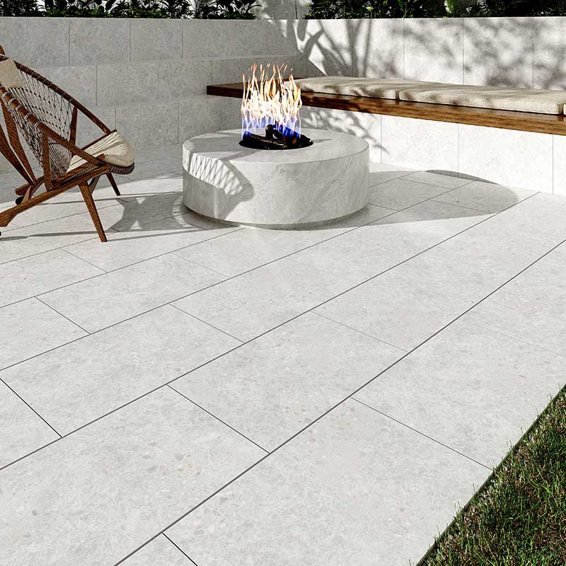 Dawn White Terrazzo Look External Paver 400x600x20mm