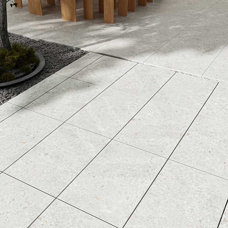Dawn White Terrazzo Look External Paver 400x600x20mm