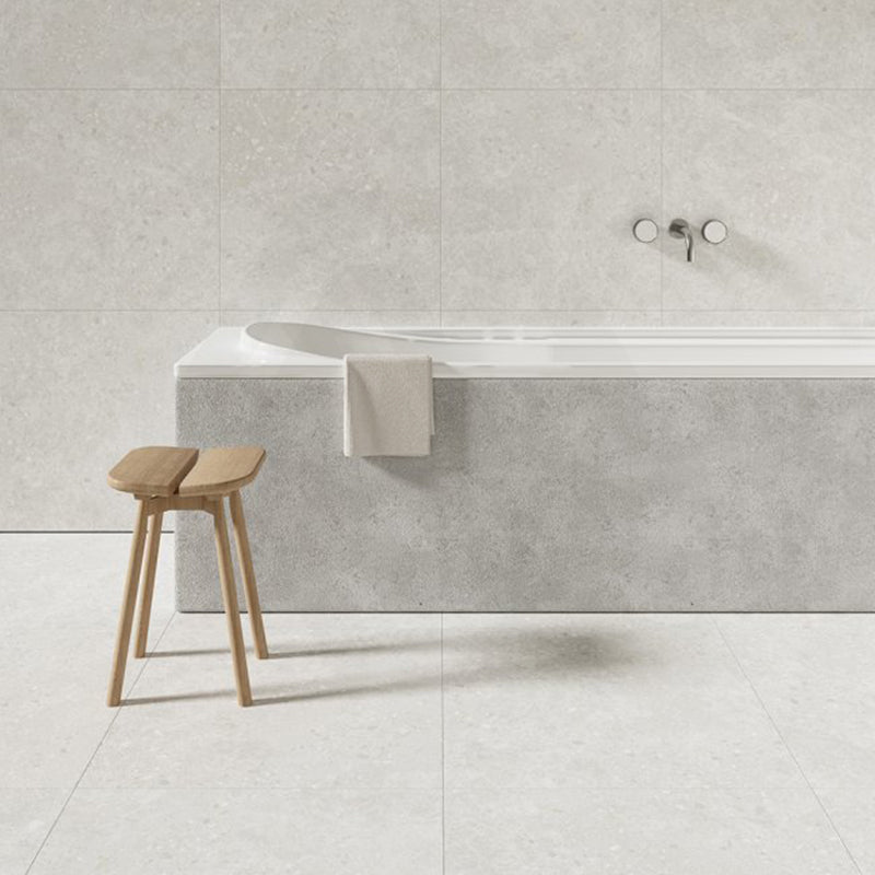 Dawn White External Terrazzo Look 600x600mm Tile