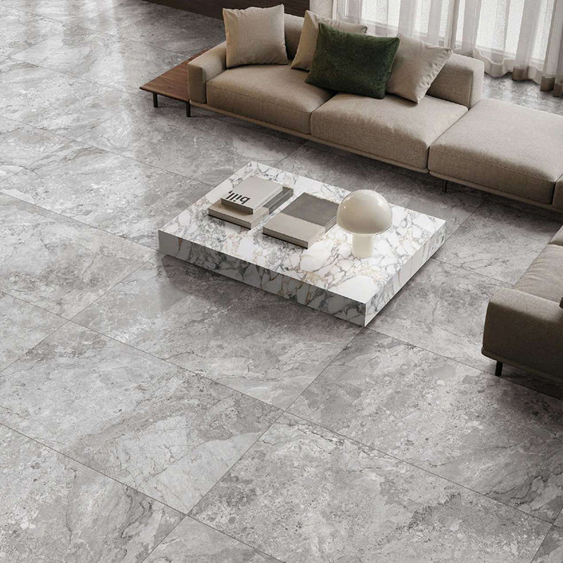 Dreamy Light Grey SurfaceTec Marble Look 300/600/1200mm Tile