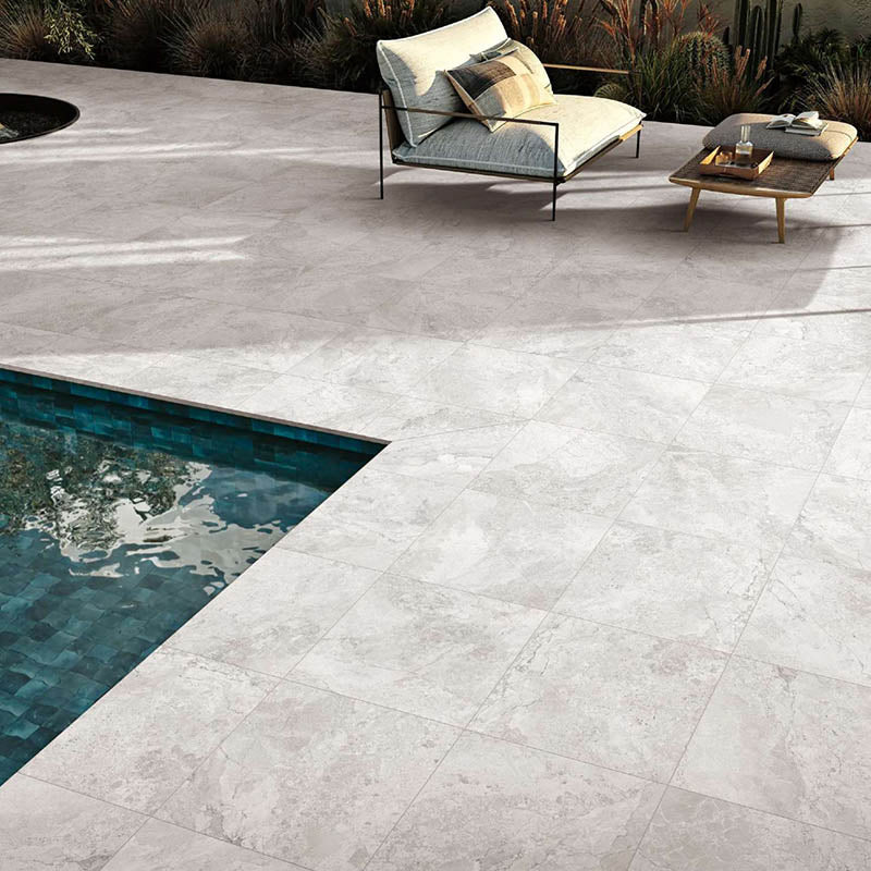 Dreamy White Marble Look External Paver 600x600x20mm