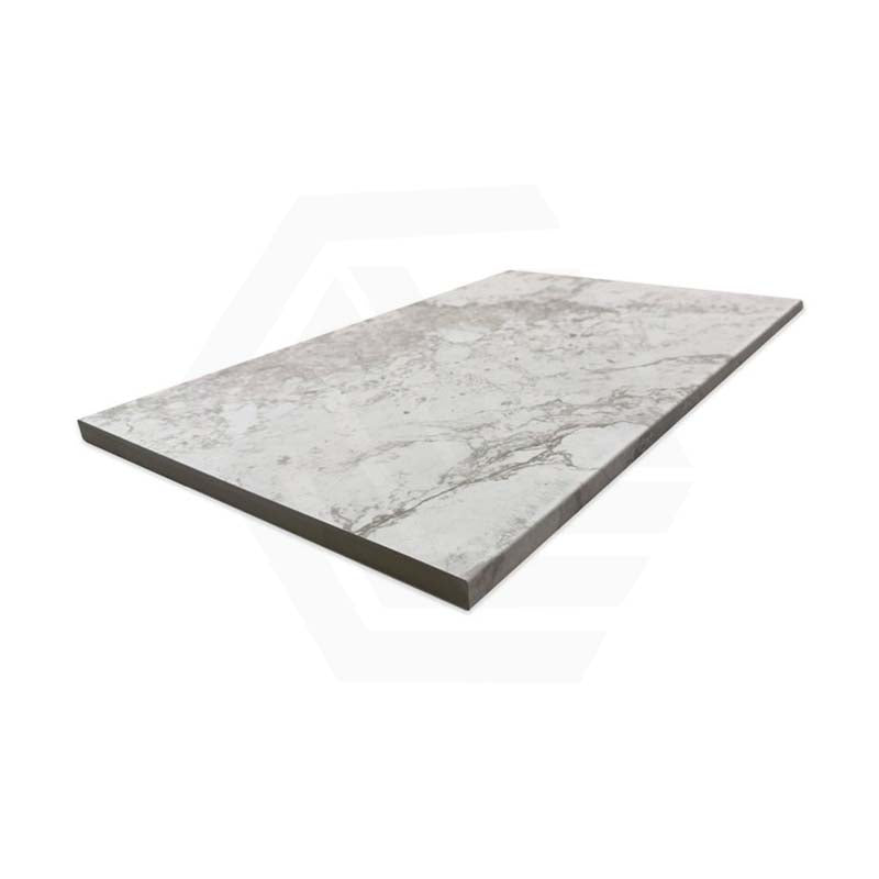 Dreamy White Marble Look External Bullnose Pencil Edge 400x600x20mm