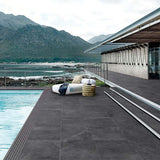 ENZO Coal Stone Look External Paver 600x600mm