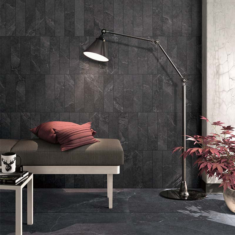 ENZO Coal Stone Look External Paver 600x600mm