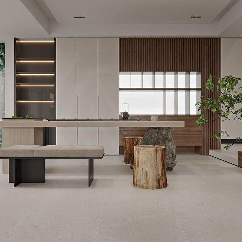 French Alps Canvas Matt Beige Stone Look 300/600/1200mm Tile