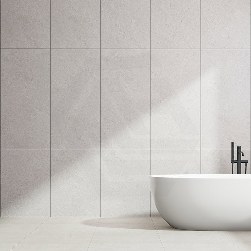 French Alps Cloud White Matt Stone Look 300/600/1200mm Tile