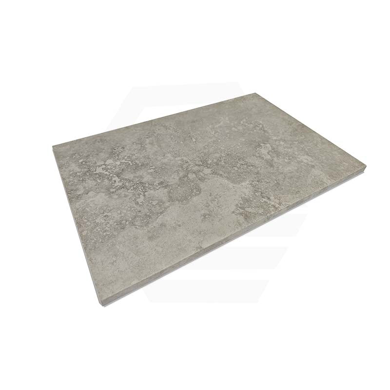 Galaxy Grey Travertine Look External Bullnose Pencil Edge 400x600x20mm