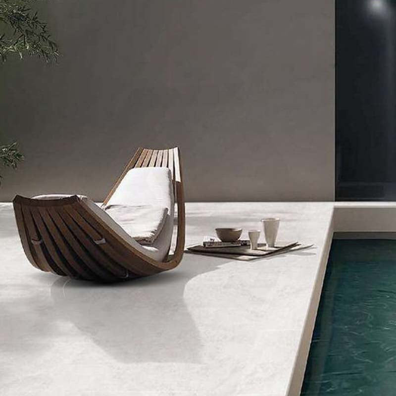Galaxy White Travertine Look External Bullnose Pencil Edge 400x600x20mm