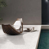 Galaxy White Travertine Look External Bullnose Pencil Edge 400x600x20mm