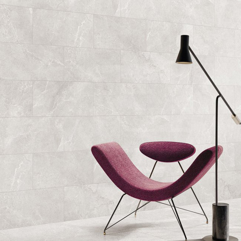 Hamilton Ice Silver SurfaceTec Stone Look Light Grey 300/600/1200mm Tile