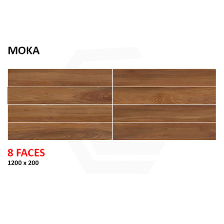 HikePro Moka Matt Timber Look 200x1200mm Tile
