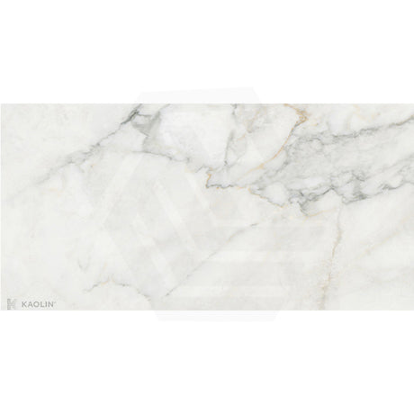 Kaolin Calacatta Nuvola Marble Look White Silktec Tile 300/600/1200mm